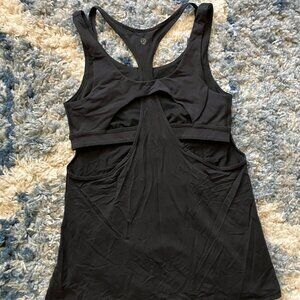 Lululemon Cut Out Back Tank Top w/ Built in Bra, 8